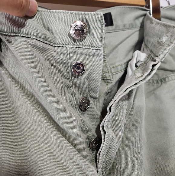 Unique A.P.C. New Cure H 100% Cotton Seafoam Green Slim Tapered Fit Chinos sz 32 - Picture 4 of 9